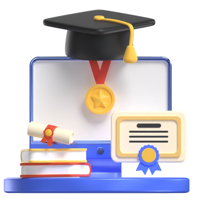 Education Certificate 3D Illustration 3D Graphic