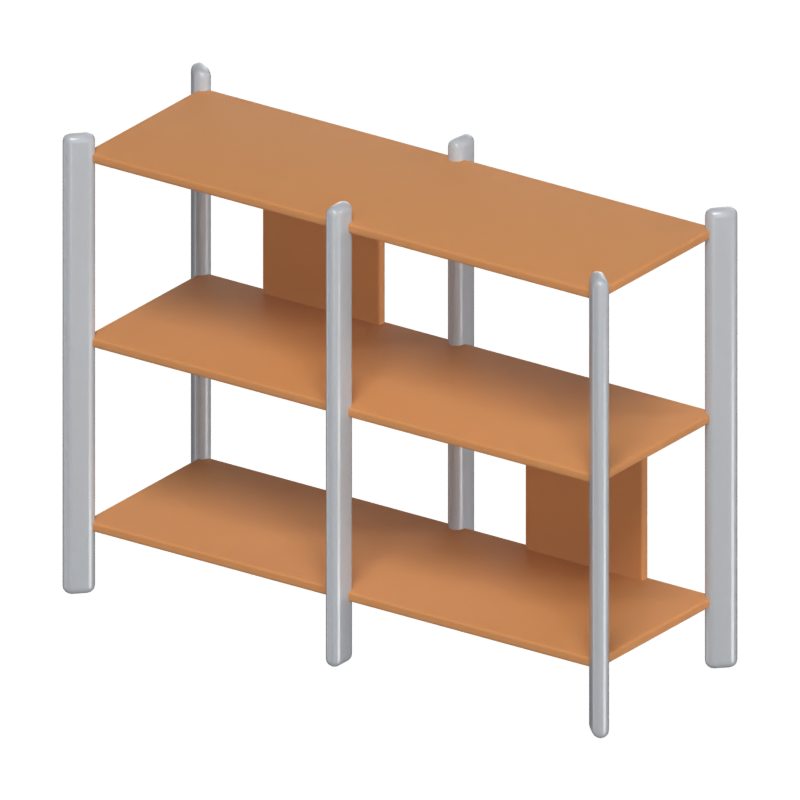 Shelves Storage 3D Model