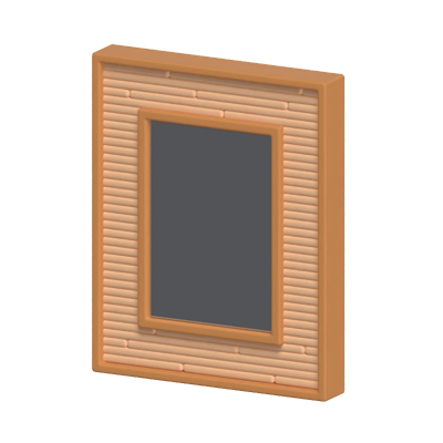 Square Mirror 3D Model 3D Graphic