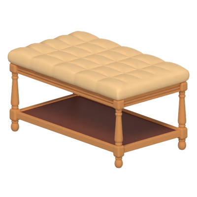 Ottoman Furniture 3D Model 3D Graphic