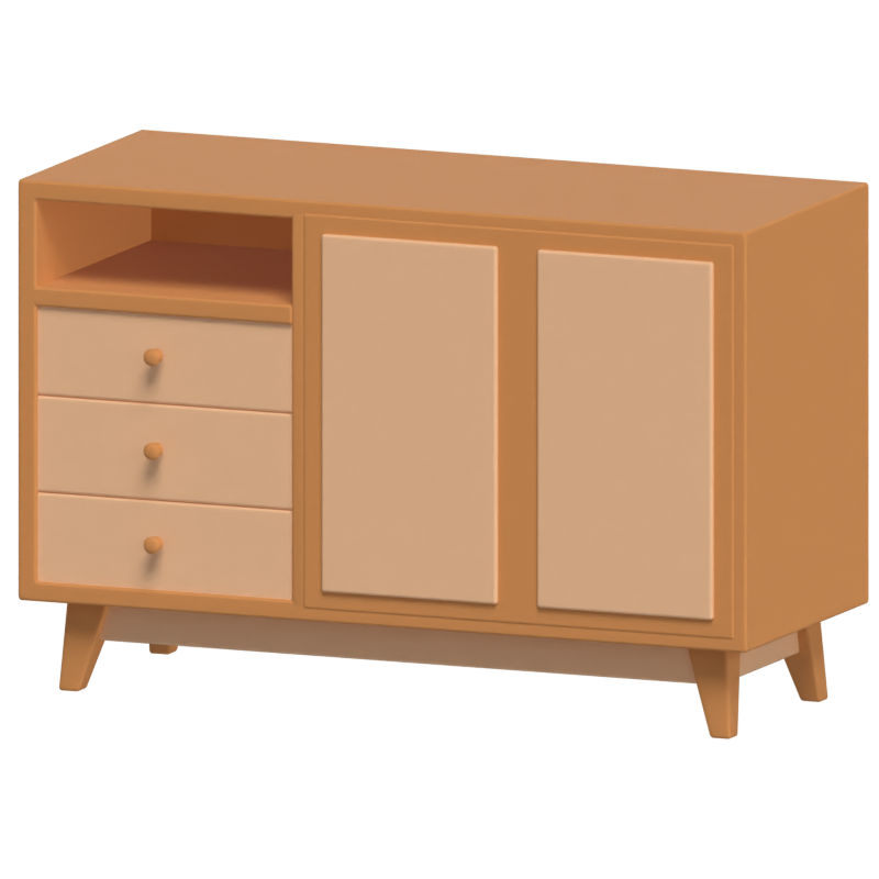 Buffet Cabinet 3D Model