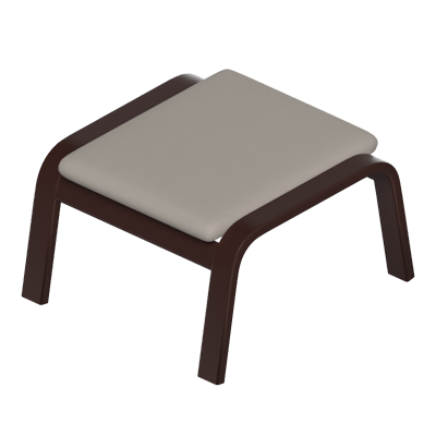 hocker 3d modell 3D Graphic