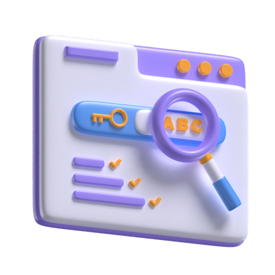 Keyword Research 3D Model 3D Graphic