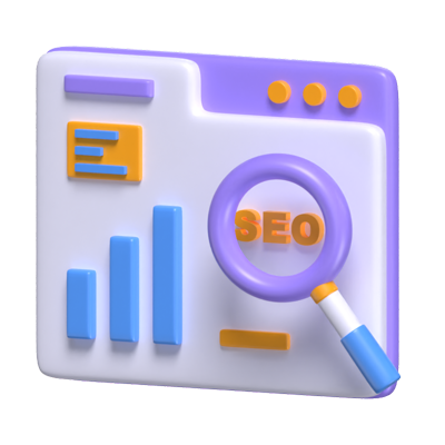 SEO-Analyse 3D-Modell 3D Graphic