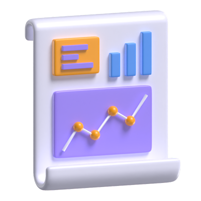 informe estadístico modelo 3d 3D Graphic