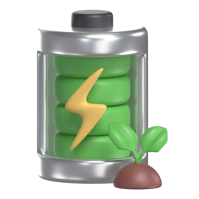 Eco Battery 3D Model 3D Graphic