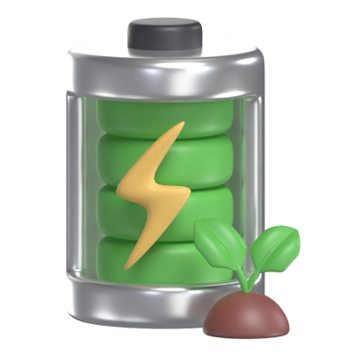 Eco Battery 3D Model 3D Graphic