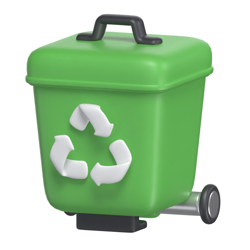 Recycle Bin 3D Modell 3D Graphic