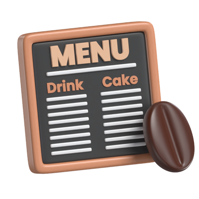 Coffee Menu 3D Model 3D Graphic