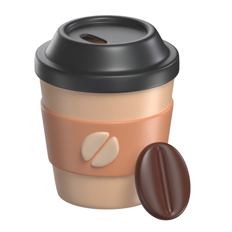 Kaffee Pappbecher 3D Modell