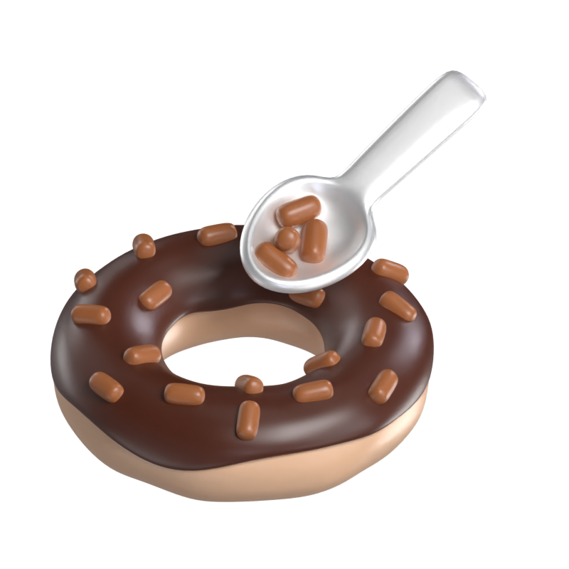 Modelo 3D de donut 3D Graphic