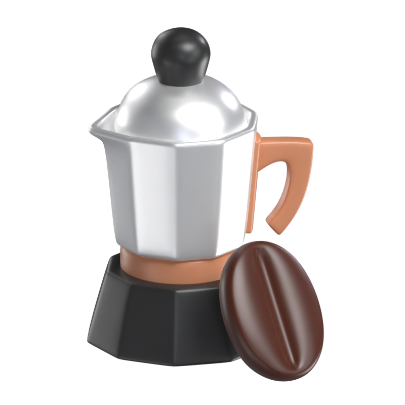 Mokapot Modelo 3D