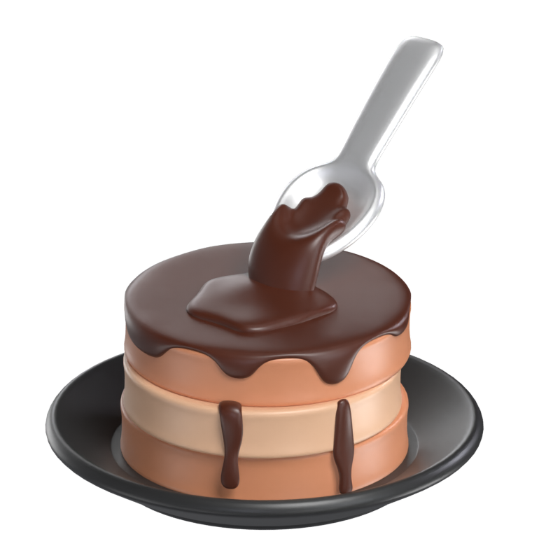 パンケーキ3Dモデル 3D Graphic