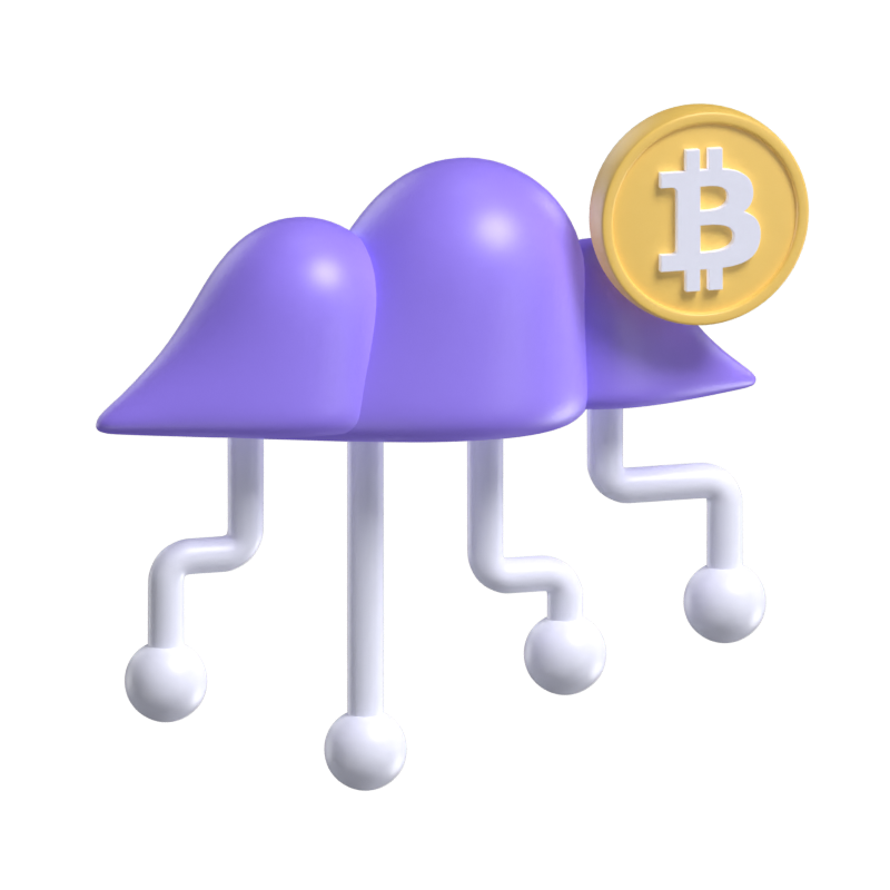 Crypto Cloud 3D Model 3D Graphic