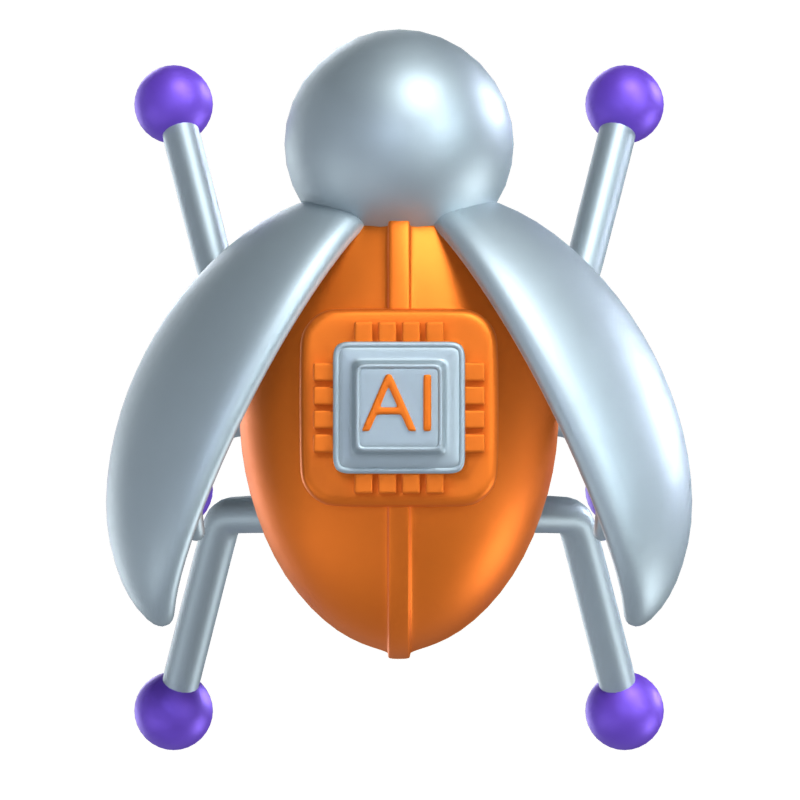 AI Bug 3D Modell 3D Graphic