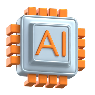 ai chip 3d modell 3D Graphic