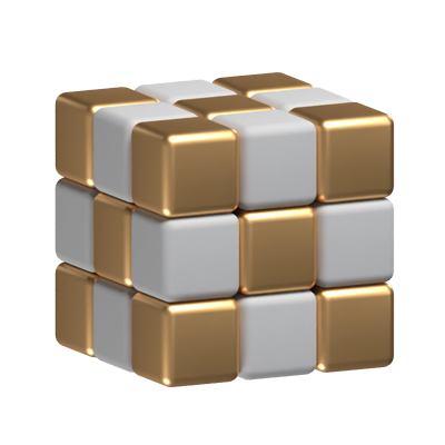 Rubik Cube Loading Animated 3D Icon 3D Graphic