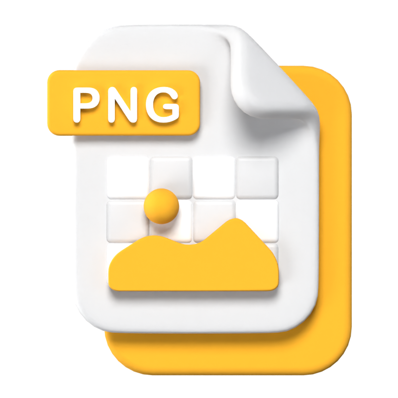 PNG-Dateiformat 3D-Symbol