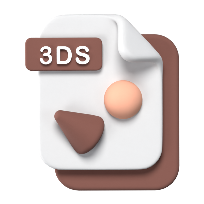 3DS File Format 3D Icon 3D Graphic