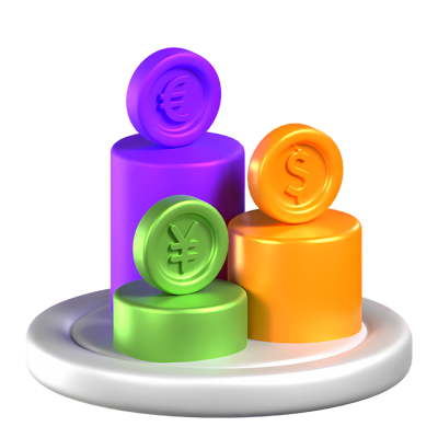 Currency Exchange Animated 3D Icon 3D Graphic