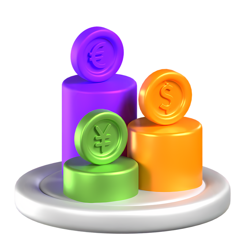 Currency Exchange Animated 3D Icon 3D Graphic