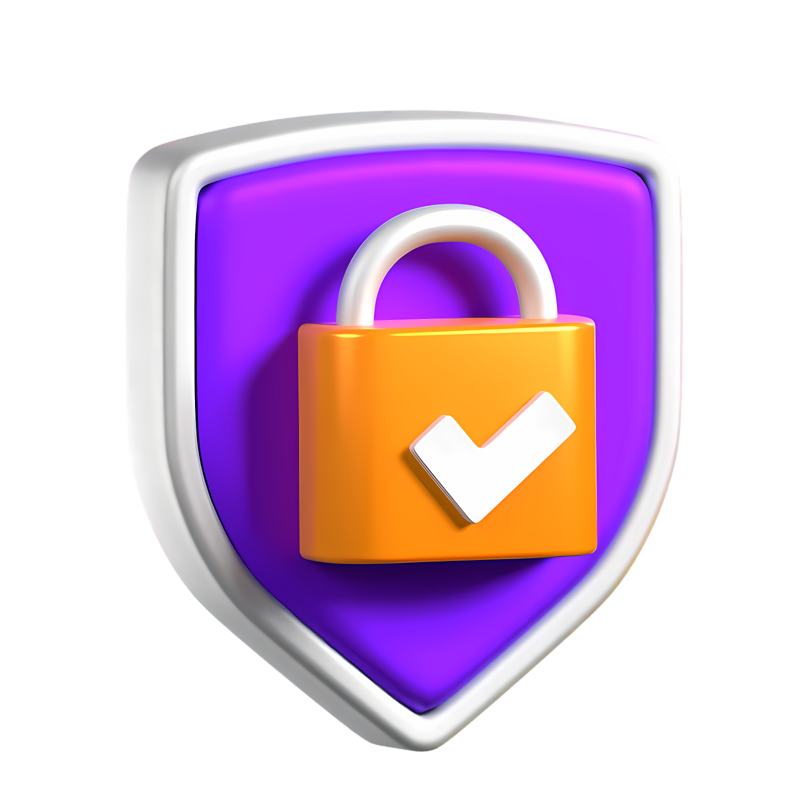 Security Lock Animated 3D Icon 3D Graphic