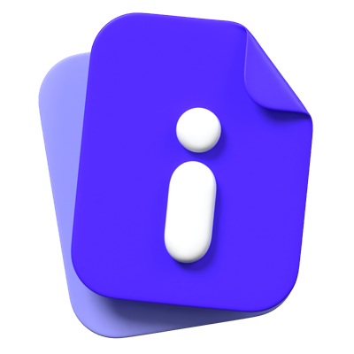 File Info 3D Animated Icon 3D Graphic