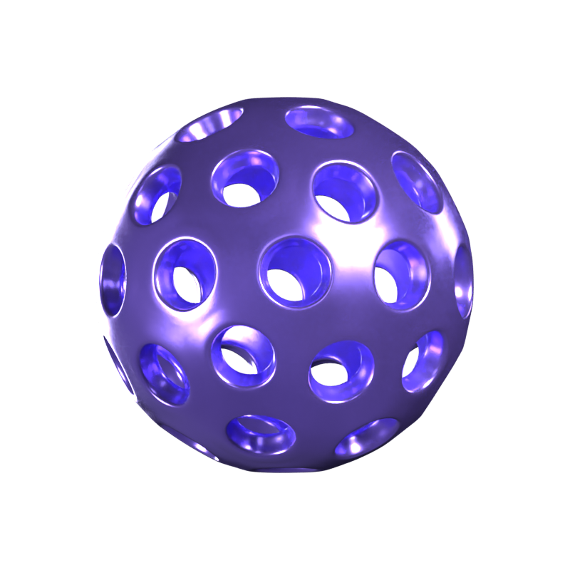 Sphere Abstract Shape Animated 3D Icon 3D Graphic