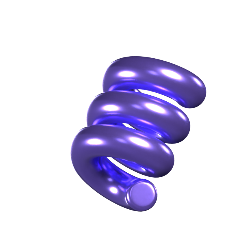 Spirale abstrakte Form animierte 3D-Symbol 3D Graphic