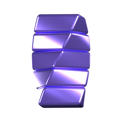 Twisted Cubes Abstract Shape Animated 3D Icon 3D Graphic