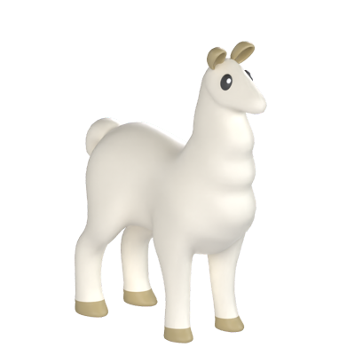 alpaca modelo 3d 3D Graphic