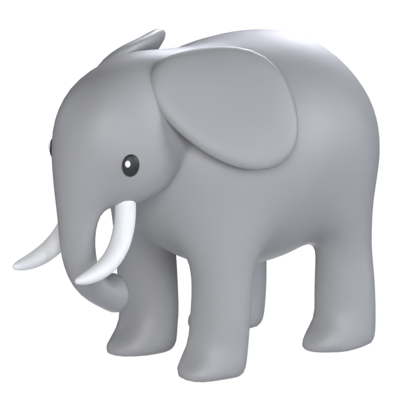 Modelo 3D de elefante