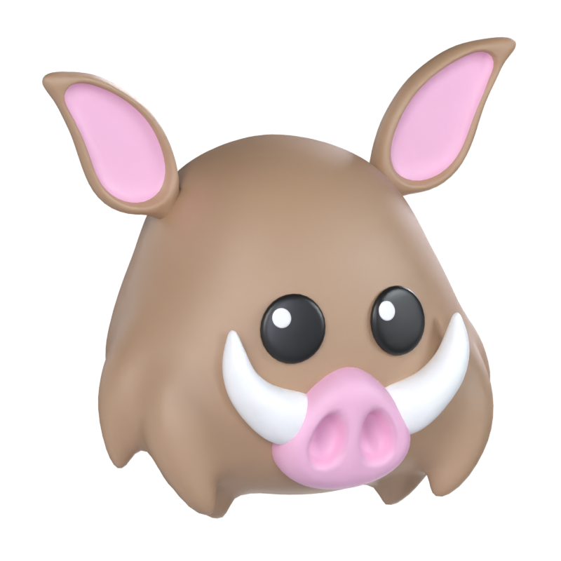 Wildschwein 3D Modell