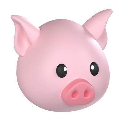 Pig Head 3D Model 3D Graphic