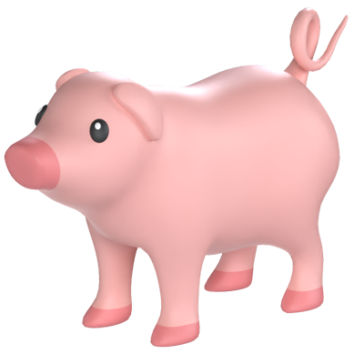 cerdito modelo 3d 3D Graphic