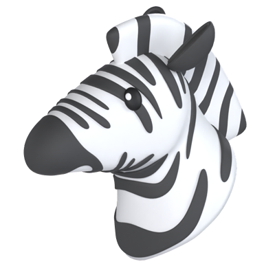 modelo 3d da zebra 3D Graphic