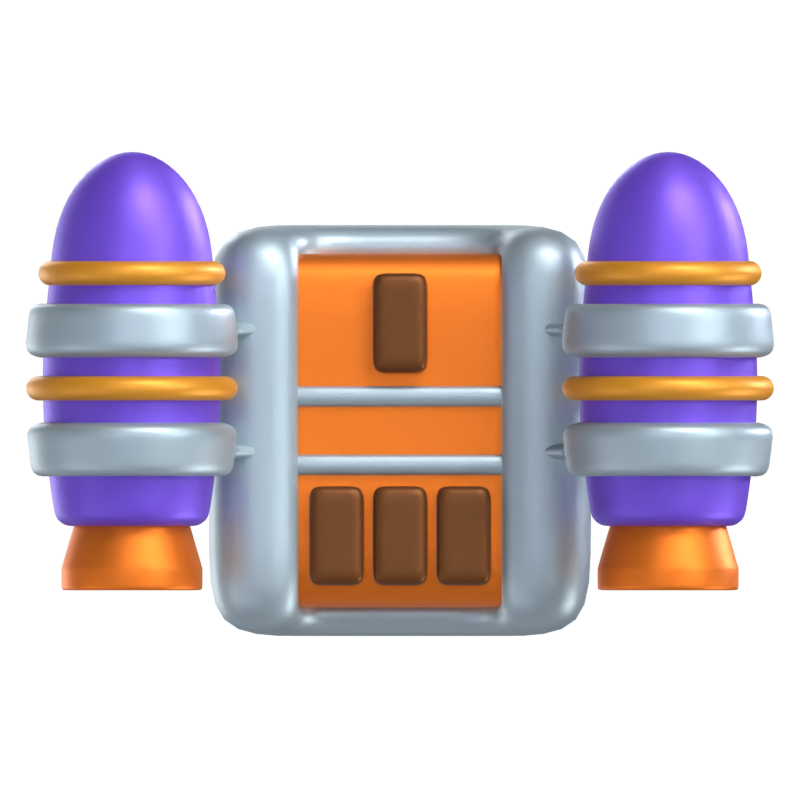 Modelo 3D do Jetpack 3D Graphic