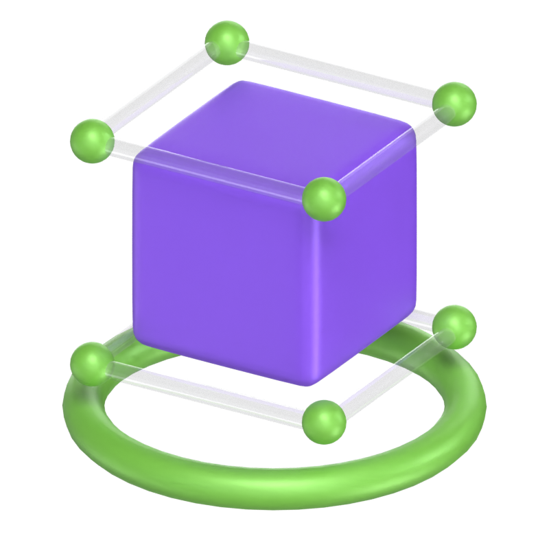 3D Cube Rotation 3D Model