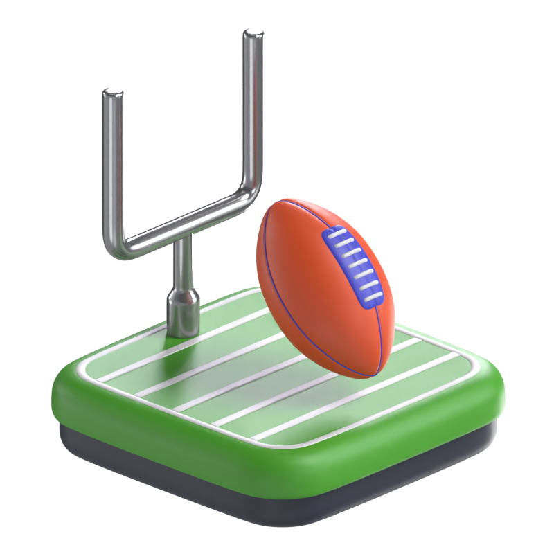 American Football 3D Model