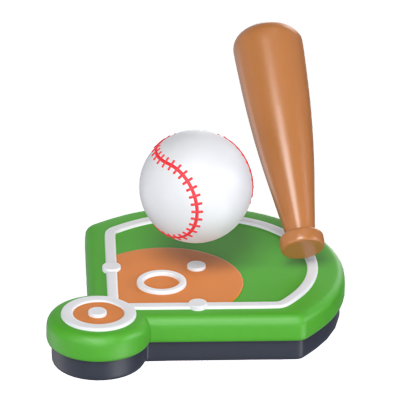 baseball 3d modell 3D Graphic