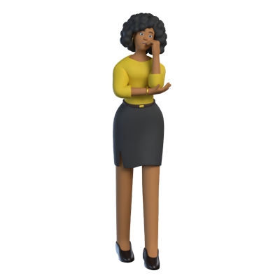 personagem 3d da emily consultant 3D Graphic