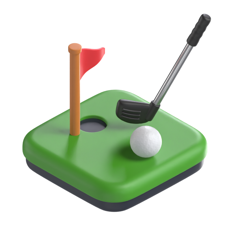 Golf 3D Modell 3D Graphic