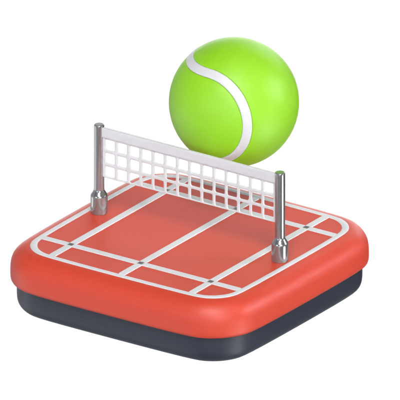 Tennis 3D-Modell 3D Graphic