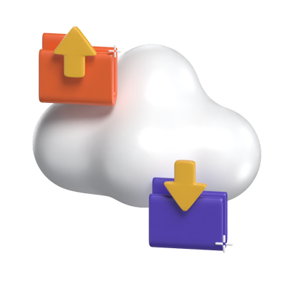 Cloud Service 3D Model 3D Graphic