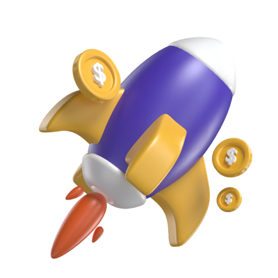 Rocket Startup 3D Model 3D Graphic