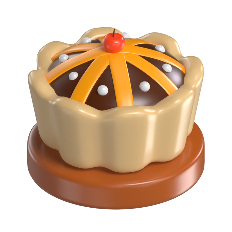 Modelo 3D de torta de maçã 3D Graphic