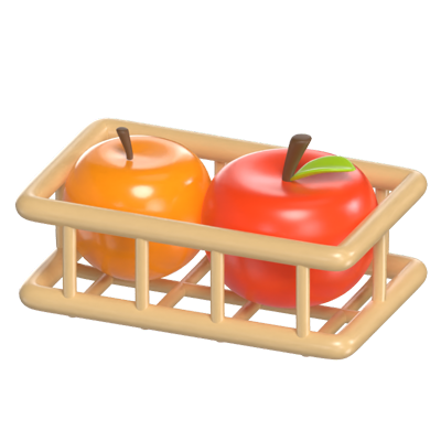 Basket Fruits 3D Model 3D Graphic