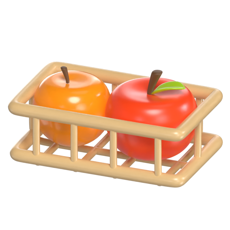 Basket Fruits 3D Model 3D Graphic