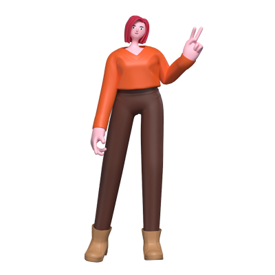 Designer Girl 3D Graphic