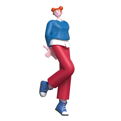 designer girl 3D Graphic